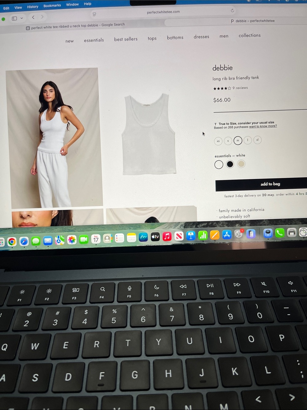 perfectwhitetee Ribbed Tank Top Debbie - Picture 5 of 8